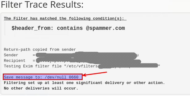 Spam filter test result Spam filter test result